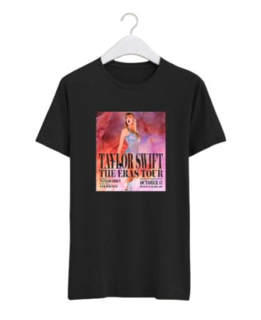 Taylor Swift The Eras Tour Black T-Shirt