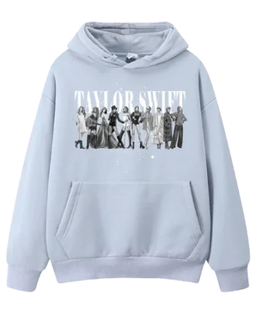 Taylor Swift The Eras Tour Light Hoodie Grey