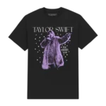 Taylor Swift The Eras Tour Live Photo Stars Black T-Shirt