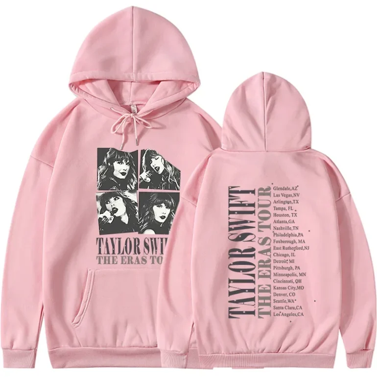 Taylor The Eras Tour Pink Hoodie